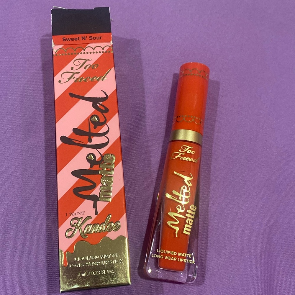 💕NEW!! TOO FACED “I WANT KANDEE” MATTE LIQUID LIPSTICK IN “SWEET N’ SOUR”💕